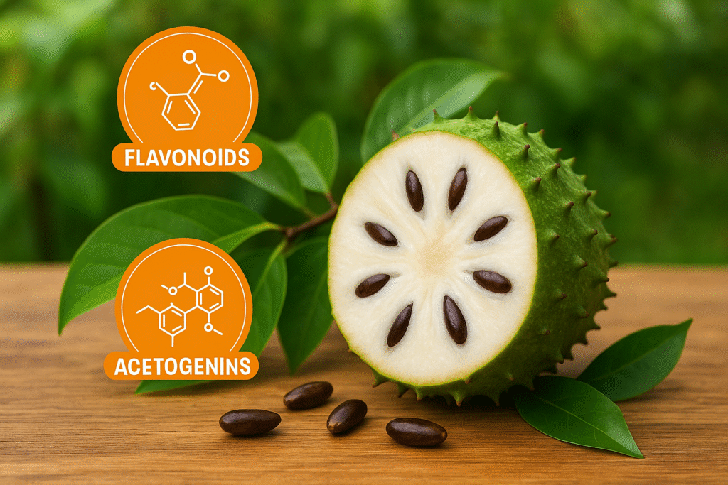 flavonoides y acetogeninas en la guanabana