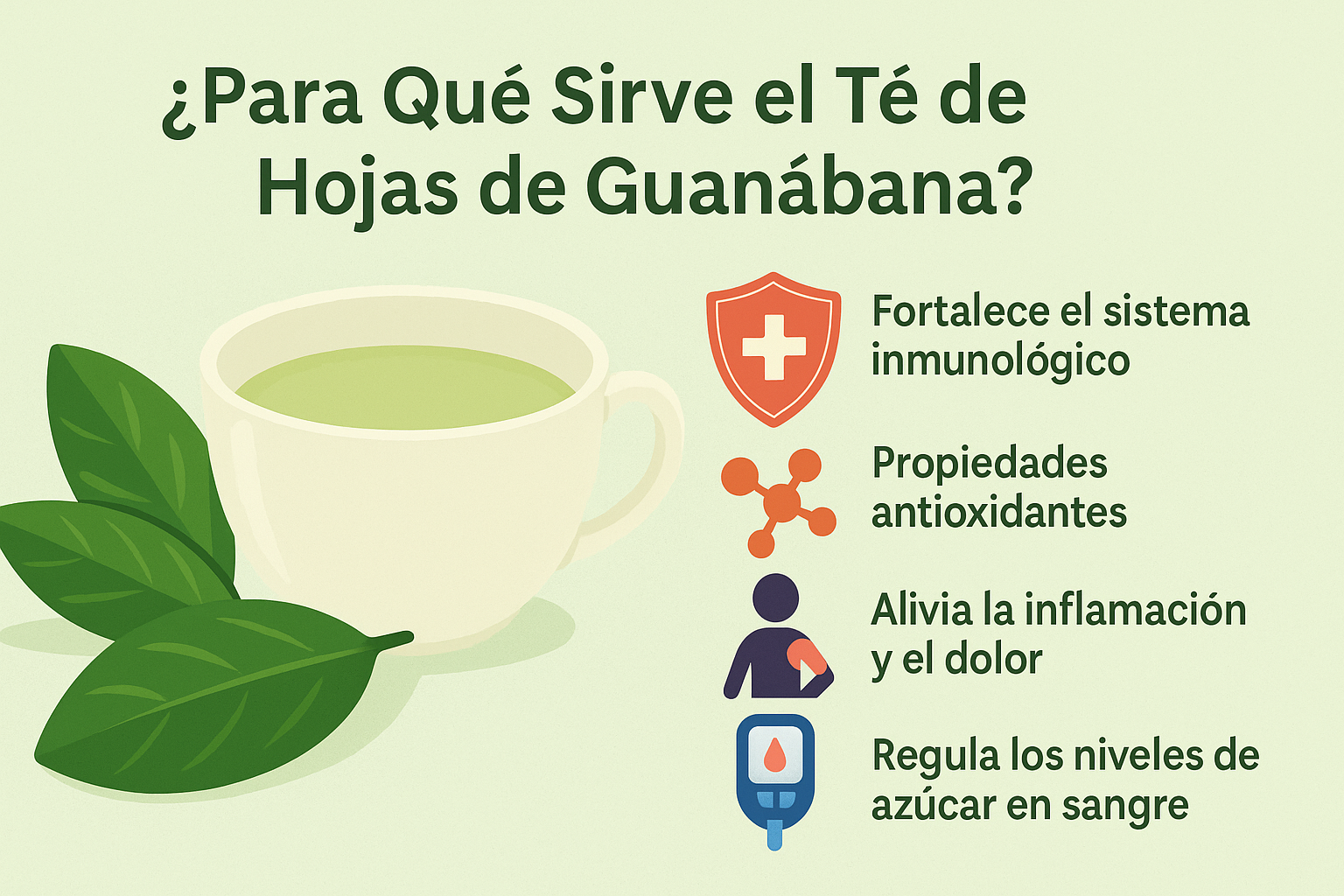 Para que sirve el te de hojas de guanabana
